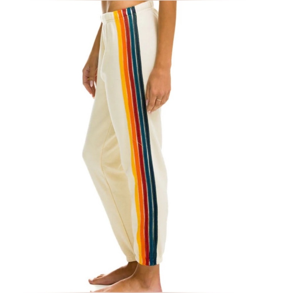 Aviator Nation 5 stripped vintage white /rainbow